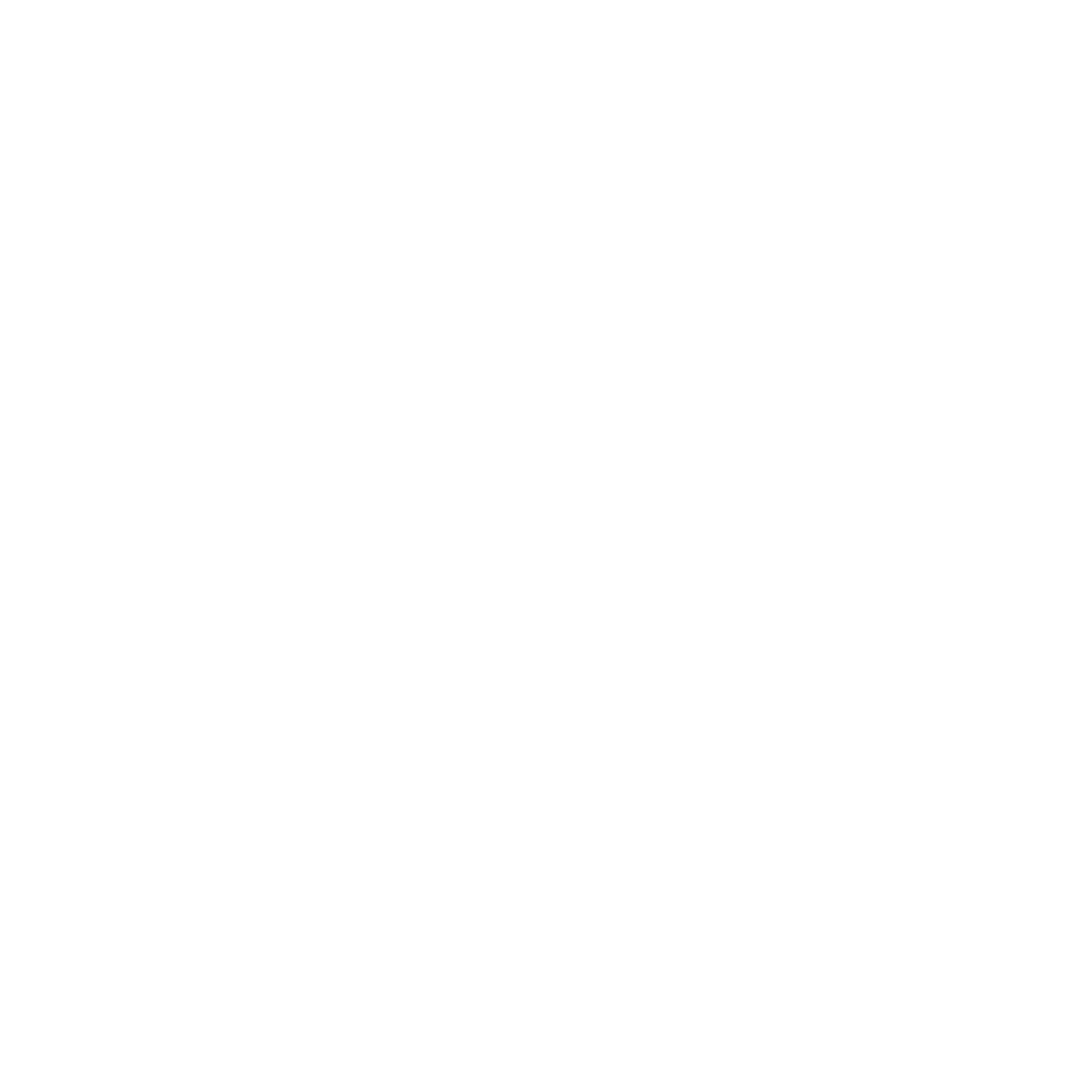 Minimalist icon of a bed with pillows, depicted in white on a blue background.